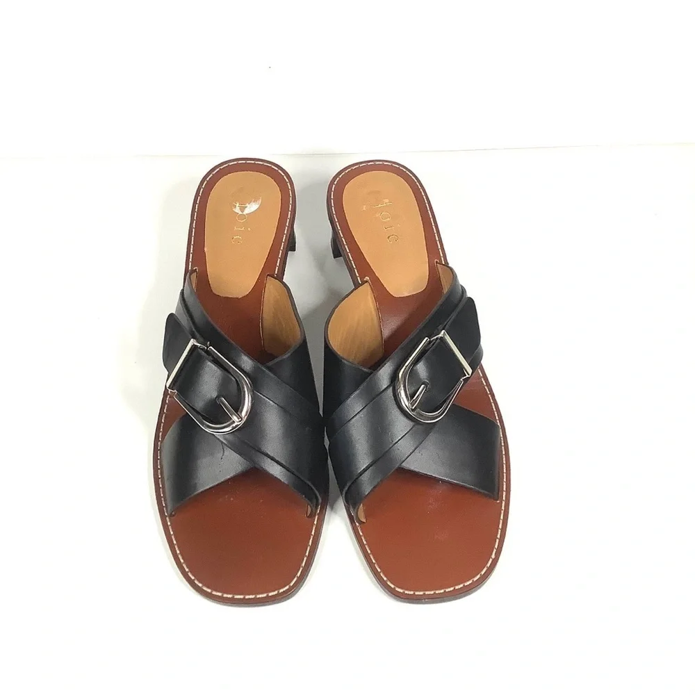 Joie | Landri Buckle Leather Mules